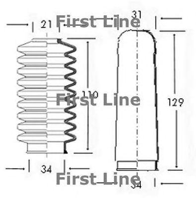 FIRST LINE fsg3005 -  Пыльник, рулевое управление